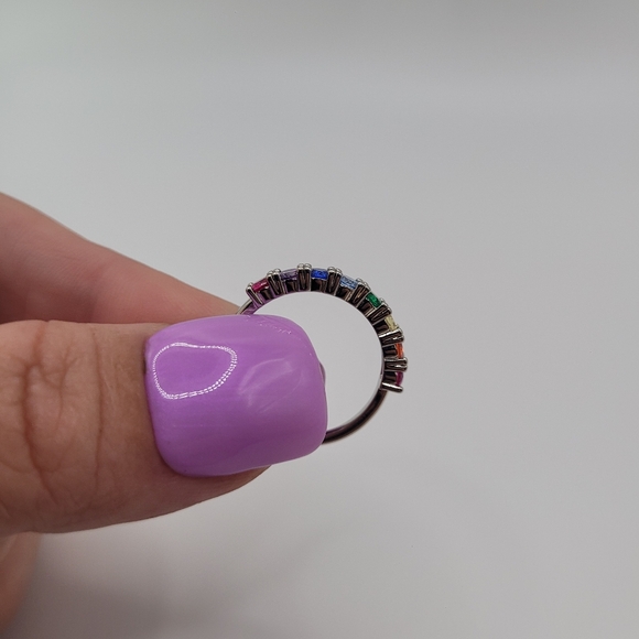 Silver PRIDE ring, size 6. Charmed Aroma jewelry. - Picture 10 of 12